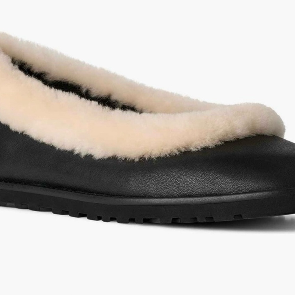 UGG Zora leather ballet flats